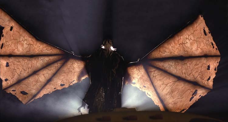 Jeepers Creepers 2 2003 Movie Scene The monster in the movie, Creeper spreading its wings as its about to attack