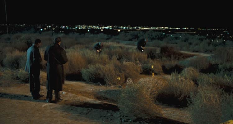 Crash 2004 Movie Scene Police investigating the car crash in LA