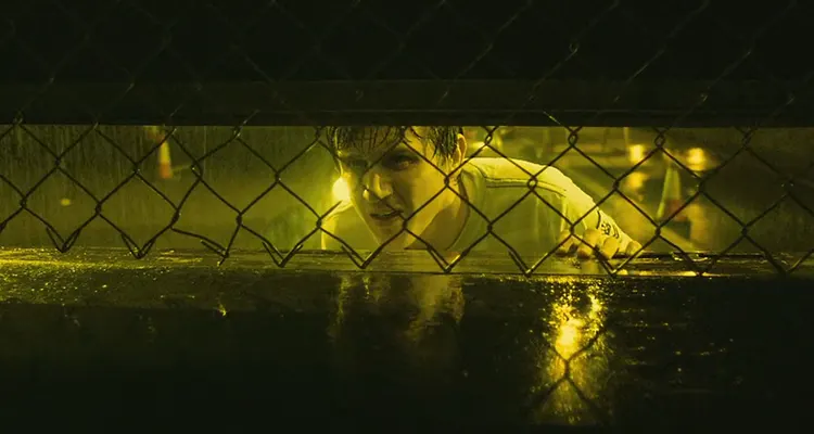 Hush 2008 Movie Scene William Ash as Zakes looking inside the truck