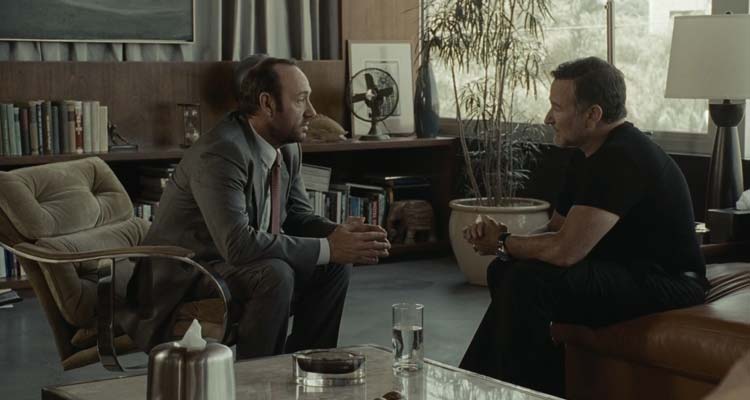 Shrink 2009 Movie Scene Kevin Spacey as Henry Carter talking with Robin Williams as Jack Holden