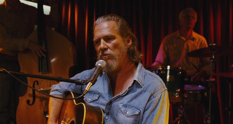 Crazy Heart 2010 Movie Scene Jeff Bridges as Bad Blake performing on stage