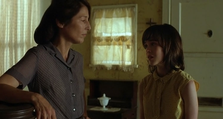 An American Crime 2007 Movie Catherine Keener looking at Ellen Page as she's about to start beating her scene