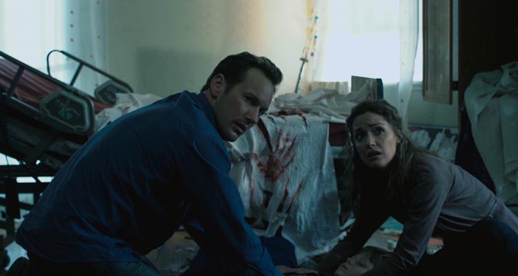 Insidious 2010 Movie Scene Patrick Wilson as Josh and Rose Byrne as Renai in their son's room after the attack from the demon or the spirits