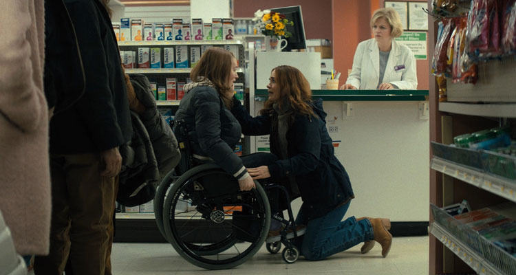 Run 2020 Movie Sarah Paulson and Kiera Allen in a pharmacy