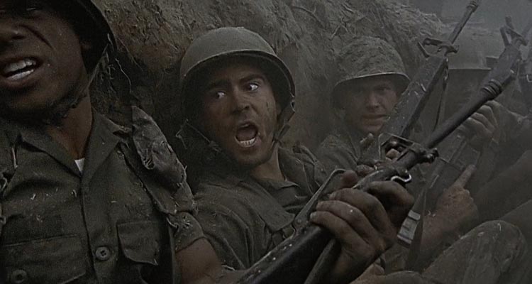 Tigerland 2000 Movie Scene Colin Farrell as Pvt. Roland Bozz holding his M16 rifle in a trench