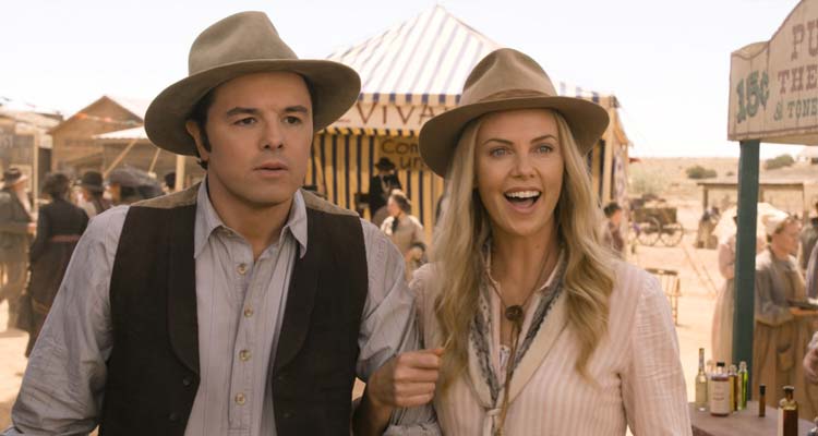 A Million Ways to Die in the West 2014 Movie Scene Seth MacFarlane as Albert and Charlize Theron as Anna at the town's fair