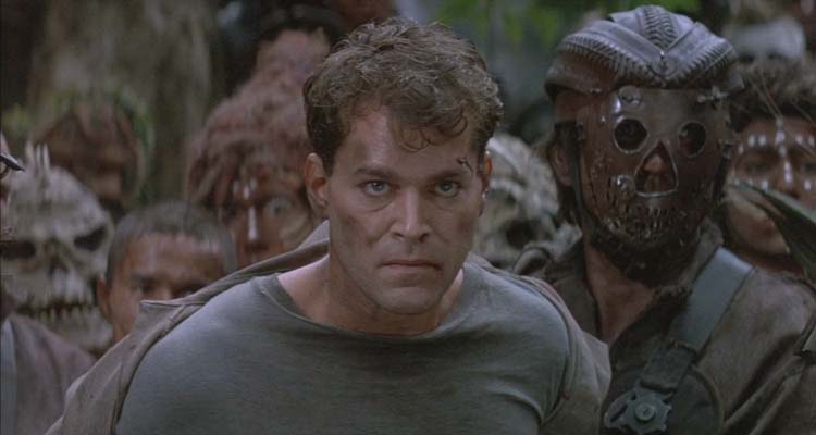 No Escape 1994 Movie Scene Ray Liotta as Robbins captured by the evil Marek