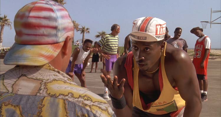 White Men Cant Jump 1992 Movie Scene Wesley Snipes as Sidney trying to get Woody Harrelson as Billy to play basketball