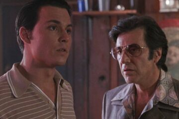 Donnie Brasco 1997 Movie Scene Al Pacino as Lefty and Johnny Depp as Donnie in their new nightclub in Miami