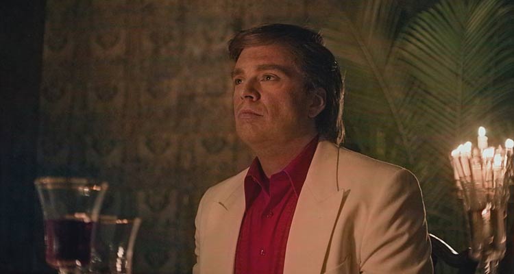 The Apprentice 2024 Movie Scene Sebastian Stan as Donald Trump at Mar-a-Lago