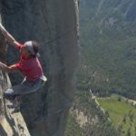 The Dark Wizard 2026 Documentary Scene Dean Potter climbing free solo without any safety gear a mountain