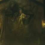 Lee Cronins The Mummy 2026 Movie Scene Natalie Grace as Katie Cannon possessed by a demon flying in her room