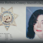 Michael Jackson The Verdict 2026 Documentary Scene Michael Jackson's profile for arrest including his mugshot