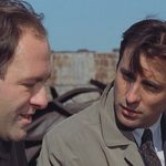 Night Falls On Manhattan 1996 Movie Scene Andy Garcia as Sean Casey talking to James Gandolfini as Joey Allegretto about his corruption